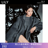半高领针织衫 女 女装 绵羊毛山羊绒修身 商场同款 LILY冬新款