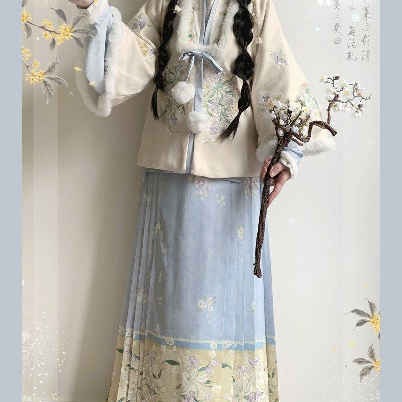 新年汉服女明制合领加绒刺绣披袄秋冬季马面裙交领衫学生成人古装,女装/女士精品,汉服套装,淘宝优惠券,粉丝福利购,淘宝优惠卷