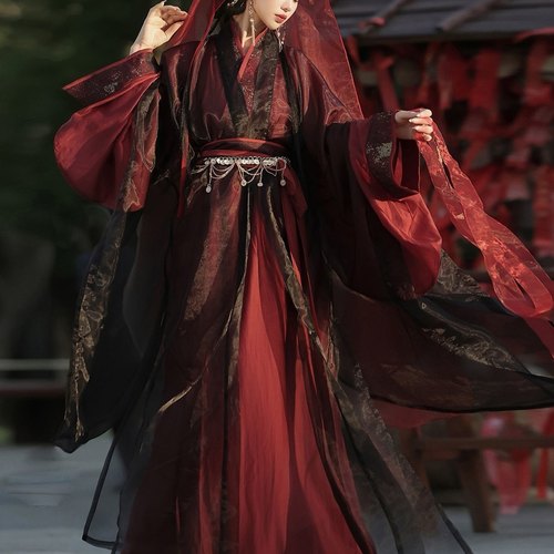 魏晋制汉服女交领战国袍国风古装