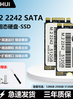 全新M.2 SATA接口2242尺寸128G256G512G NGFF协议电脑升级扩容SSD