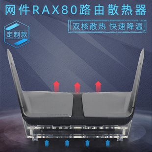 千兆无线WIFI6路由器散热器静音 NETGEAR网件RAX80路由器散热风扇