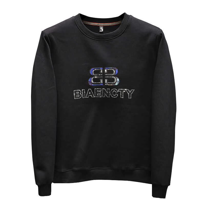 2025秋冬新款男士圆领卫衣QT60666091P105M-6XL,男装卫衣,钱塘6066（原711）