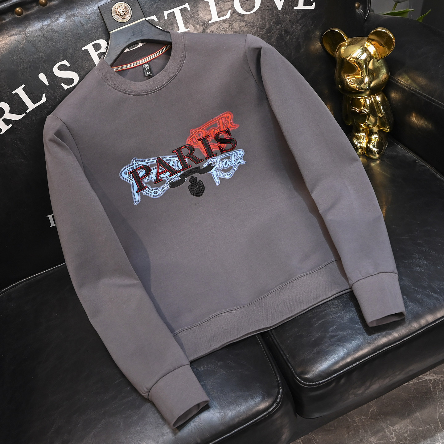 2025秋冬新款男士圆领卫衣60666117P105M-6XL,男装卫衣,钱塘6066（原711）