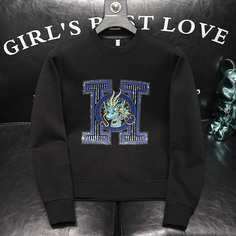2025秋冬季新款男士套头大码卫衣QT60666060P105M-6XL,男装卫衣,钱塘6066（原711）