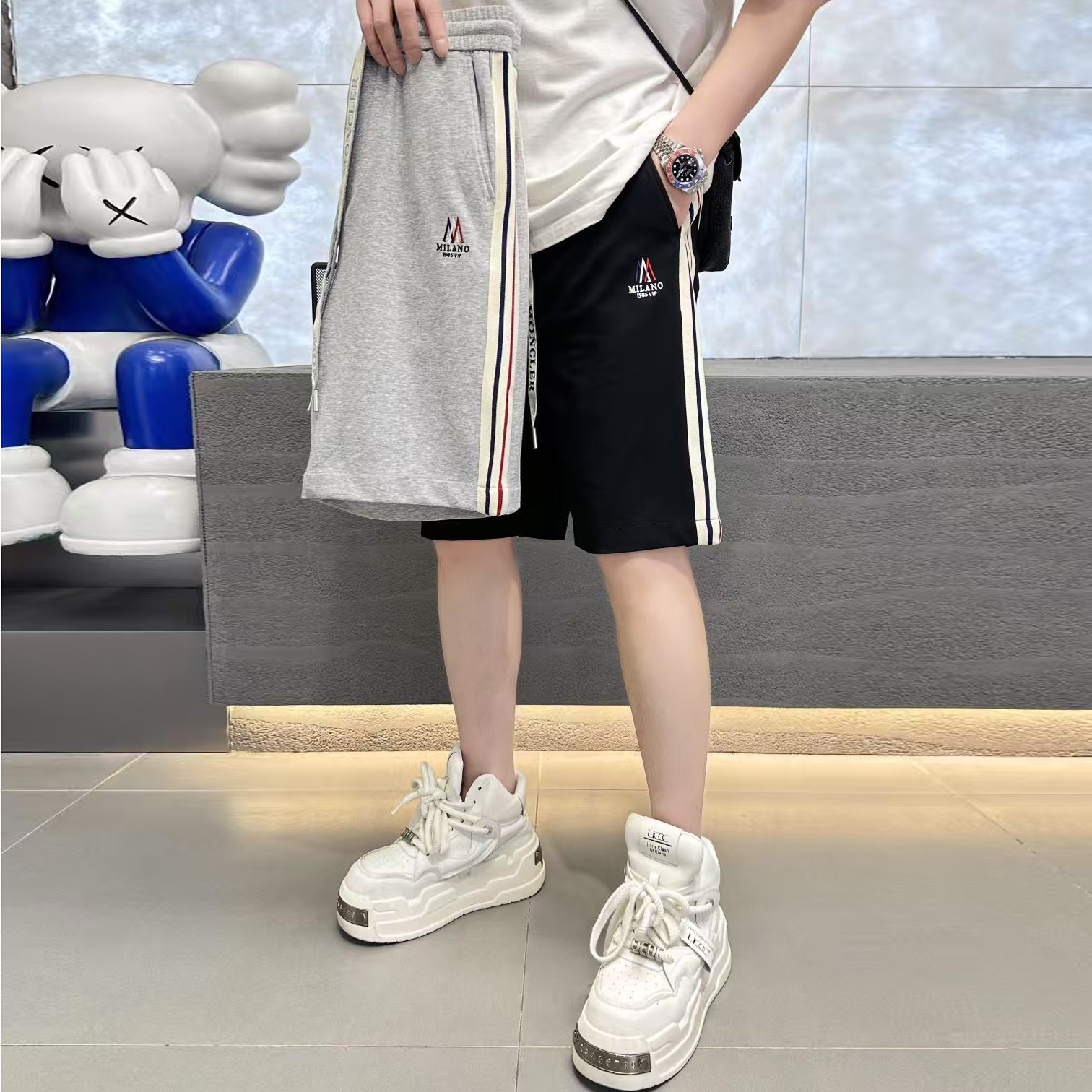 2025年夏季新款直筒宽松休闲裤QT6606A1025P90，男装休闲裤，钱塘6066（原711）