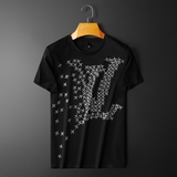 2025夏季新款丝光棉短袖T恤QT60668889P65M-6XL平铺，男装T恤，钱塘6066（原711）