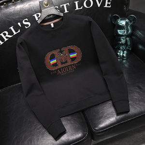 2025秋冬新款男士圆领卫衣QT60666066P105M-6XL