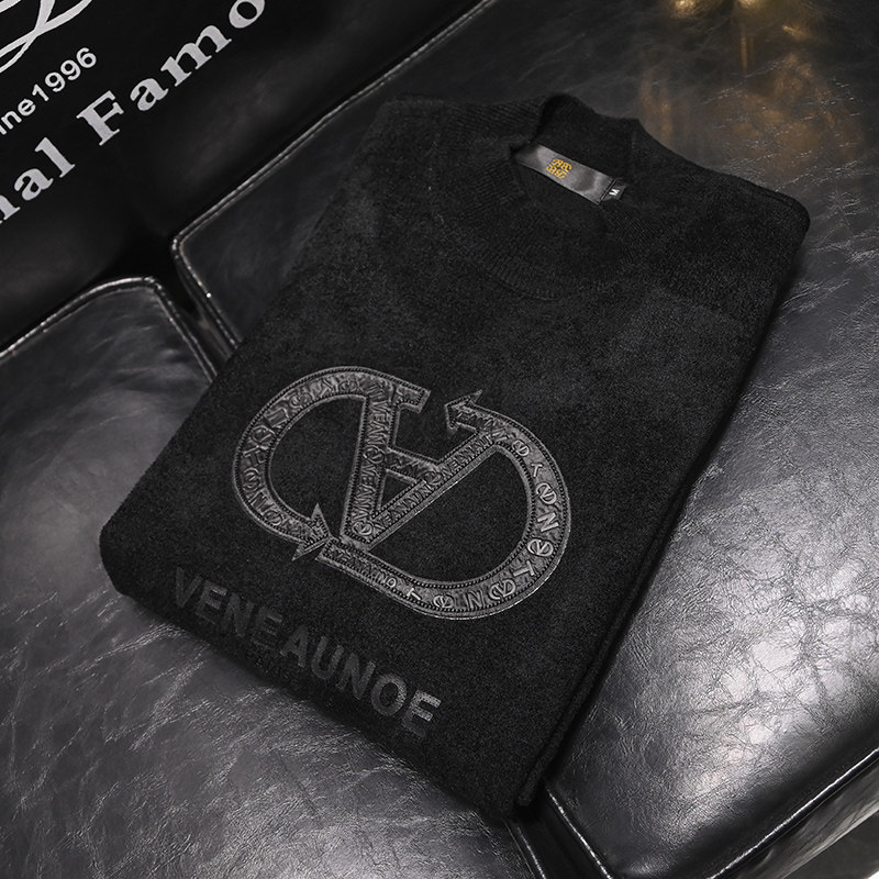 2025秋冬季新款男士毛衣天鹅绒针织羊毛衫QT60668199P120,男装针织衫/毛衣,钱塘6066（原711）