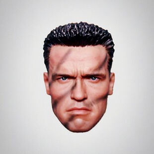 兵人 1/6 阿诺 头雕 终结者2 T800 闯龙潭战术 迷彩版 适用HT PH