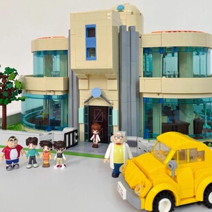 奇妙积木Keeppley名侦探柯南阿笠博士的家新周边新年玩具模型礼物