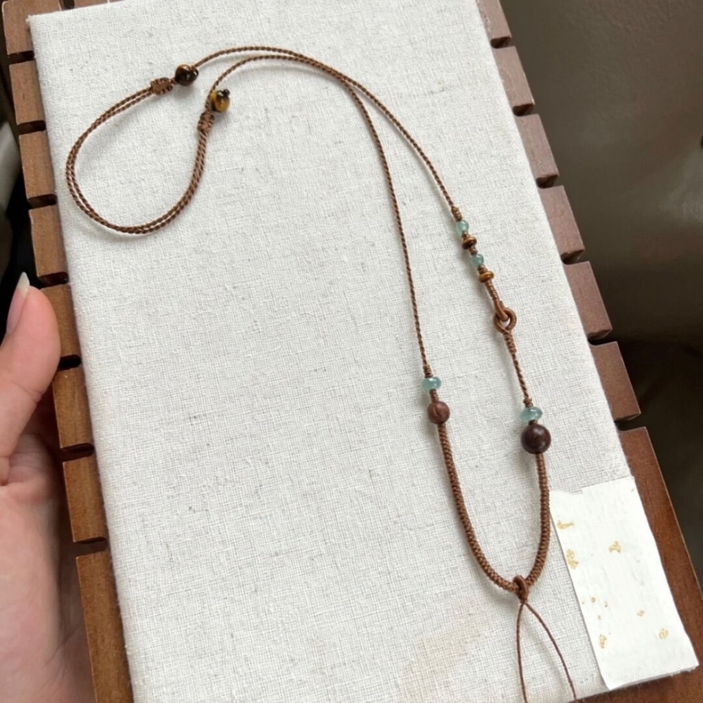 古韵手工编织项链绳吊坠挂绳女黄金锁包佛公平安扣貔貅配绳可调节