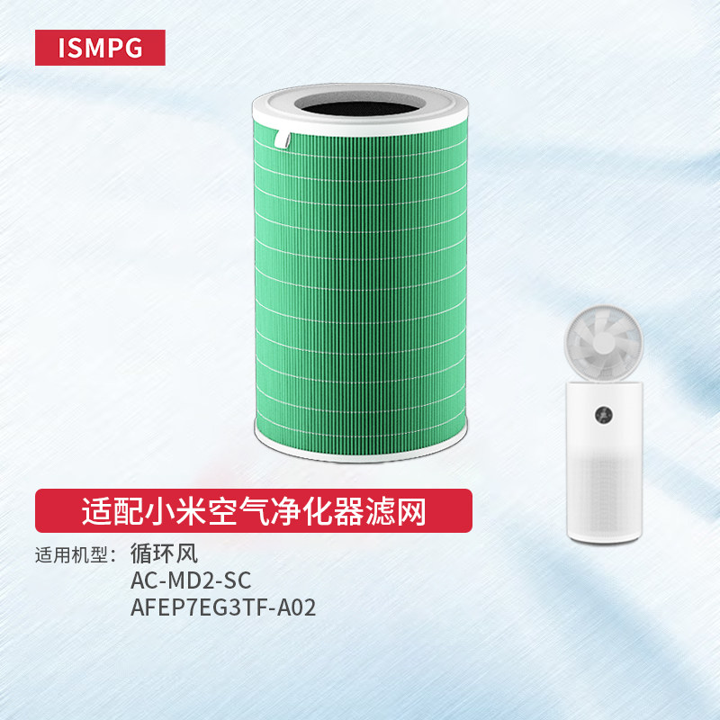 适配小米米家循环风空气净化器滤芯AC-MD2-SC净化机滤网风扇