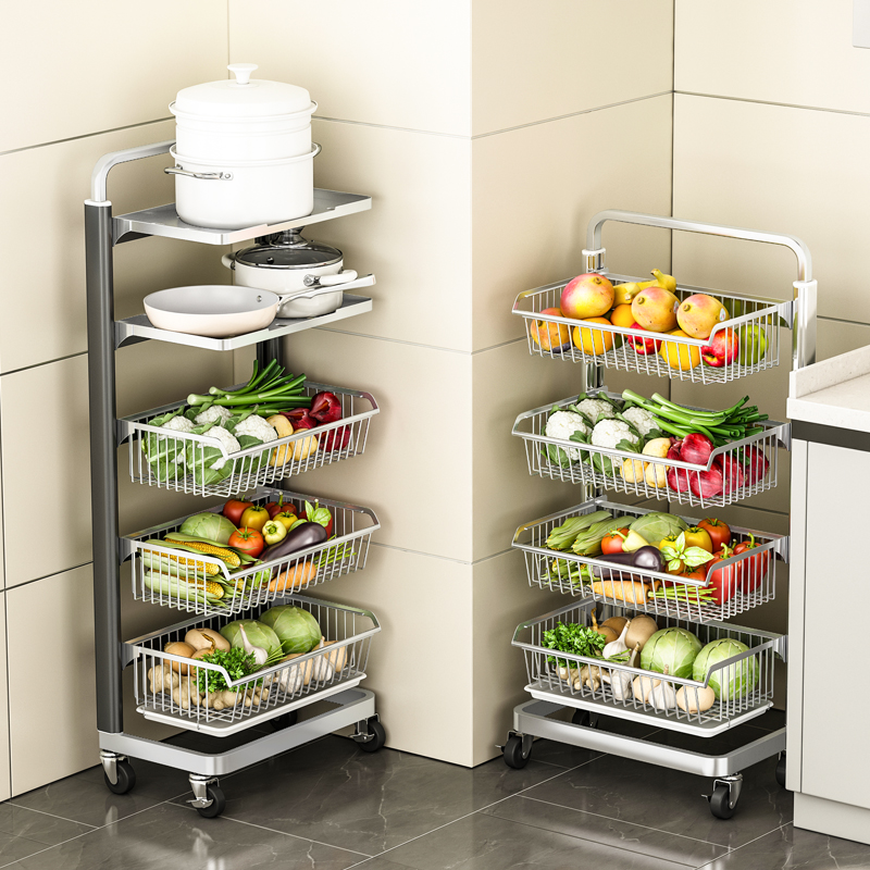 太空铝+304不锈钢蔬菜置物架