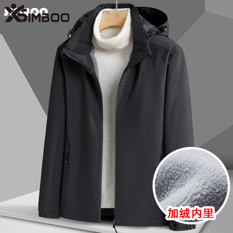 防风衣外套休闲运动加绒工装夹克