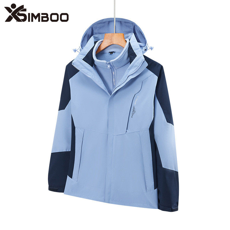 三合一可拆卸冲锋衣防风保暖外套