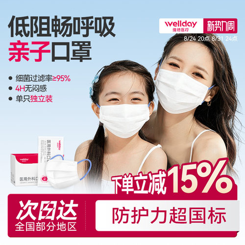 维德医疗医用外科低阻独立装口罩