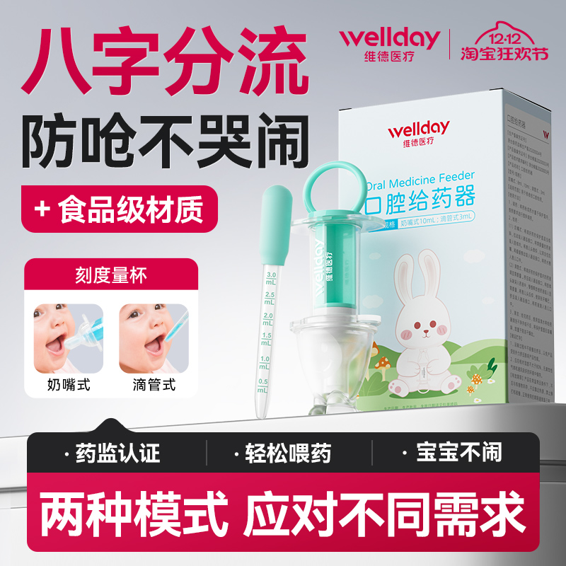 维德婴幼儿防呛分流滴喂给药器
