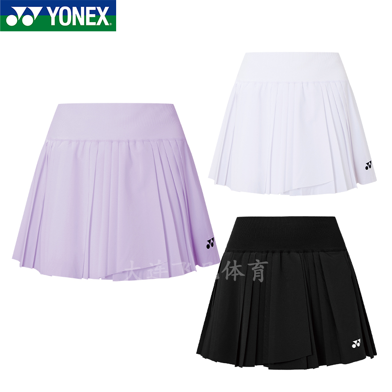YONEX尤尼克斯新款网羽系列女裙2202925TCR百褶裙梭织速干半身裙