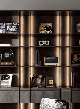 现代简约样板间音乐主题黑胶唱片音响摆件电视柜书房饰品组合套装