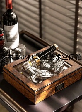 人造水晶轻奢风茶男士房装饰品