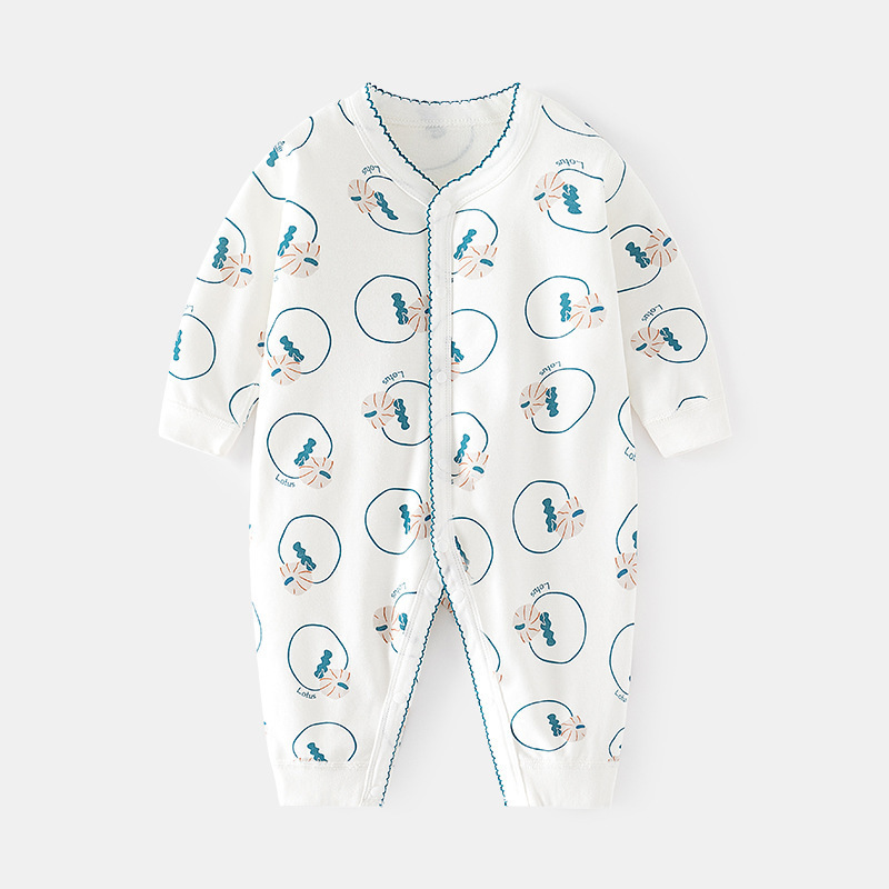 婴儿连体衣春秋款新生儿衣服纯棉睡衣秋季婴幼儿男女宝宝初早秋装