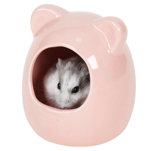 仓鼠陶瓷窝躲避屋夏天金丝熊睡窝降温避暑侏儒豚鼠小房子睡觉冰屋