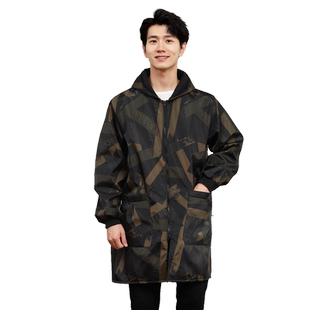 罩衣男加绒大人防水防油围裙男款护衣长袖外套冬季大褂大码工作服