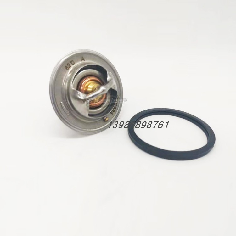 适用小松挖掘机PC130-7康明斯发动机配件4D95B3.3节温器76°度