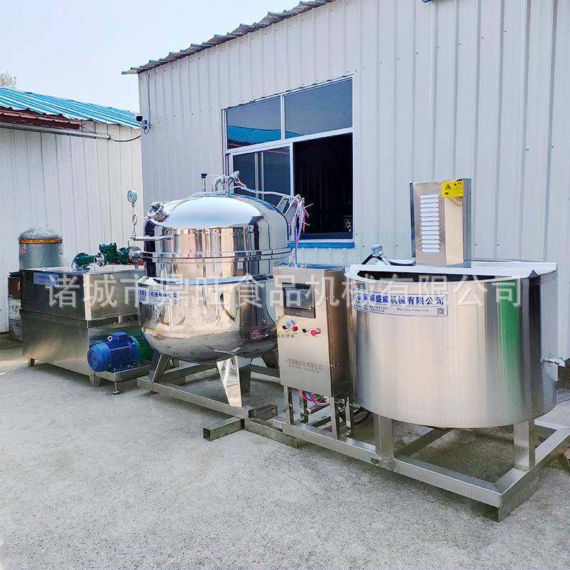 杏干桃干化糖浸糖蜜饯真空浸糖锅一体浸渍锅设备