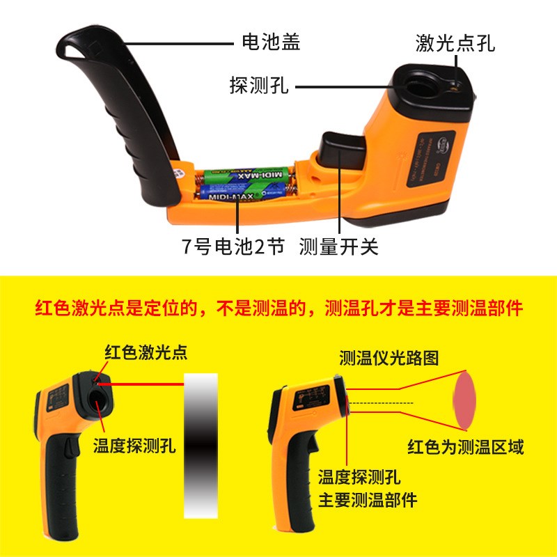 红外线测温仪GM320s温度计测温枪 -50~550 测温仪