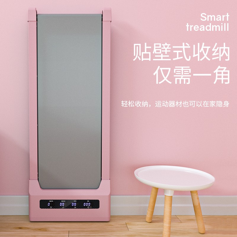 海斯曼平板走步机家用款小型男女室内超静音折叠T电动跑步机健身