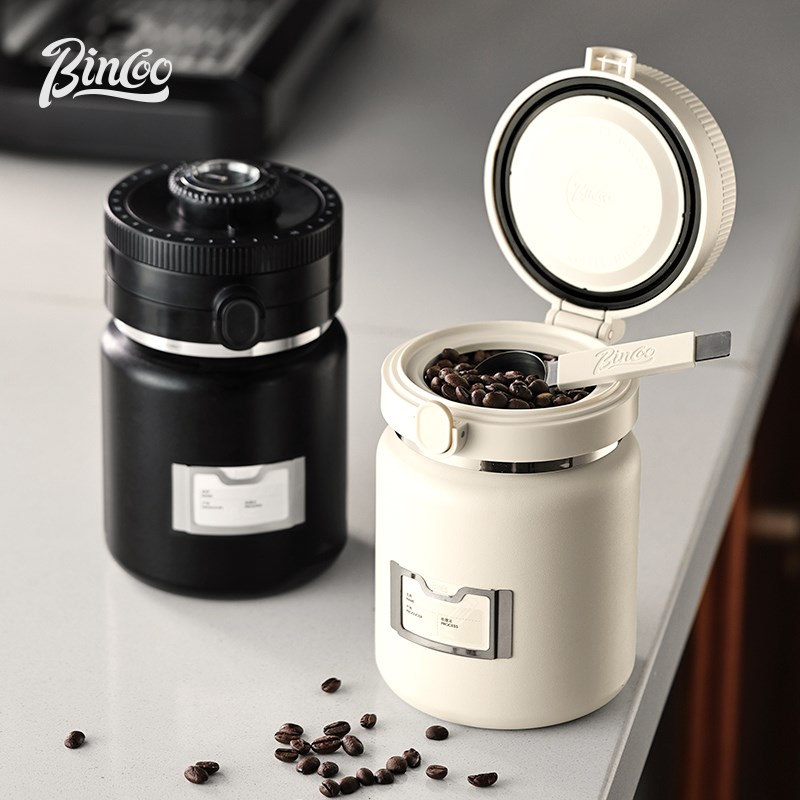 Bincoo咖啡豆密封罐咖啡粉C储存罐真空不锈钢储存罐特殊容器
