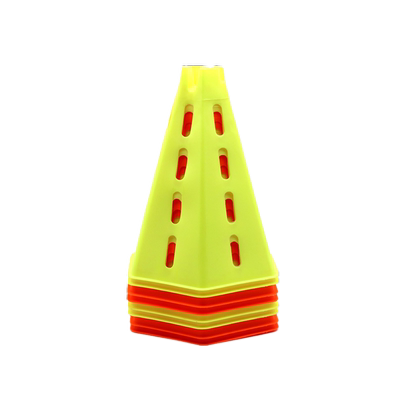 六角足球标志桶障碍物新款篮球训练器材标志杆足球运球障碍物防风