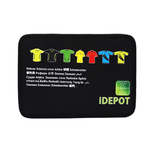 足球训练裁判工具包袋足球裁判用品包袋比赛套装备红黄牌气压表哨