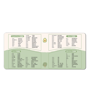 快捷键大全鼠标垫子皮革桌垫防水超大号办公室电脑键盘PS软件女生