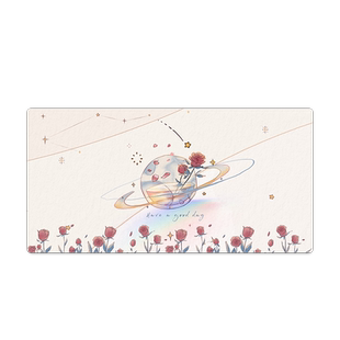 简约防水皮革鼠标垫高颜值女生超大办公室电脑桌垫笔记本键盘垫