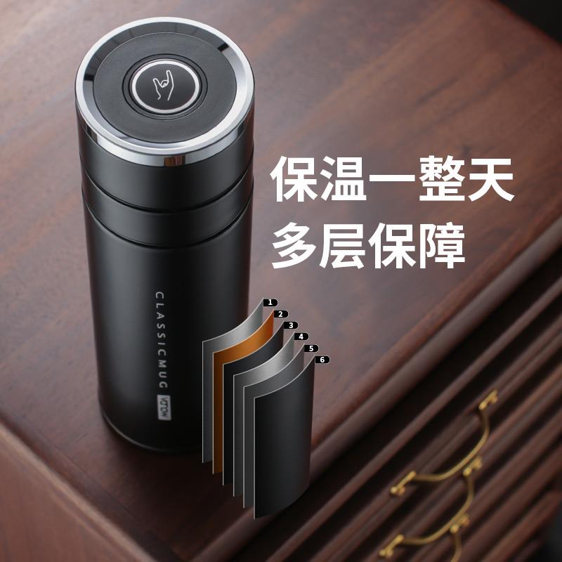 Vanow茶水分离一键开盖保