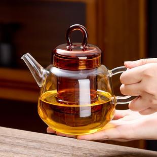 泡红茶壶家用小型花茶壶茶具2025年新款 琉璃壶全玻璃茶壶茶杯套装
