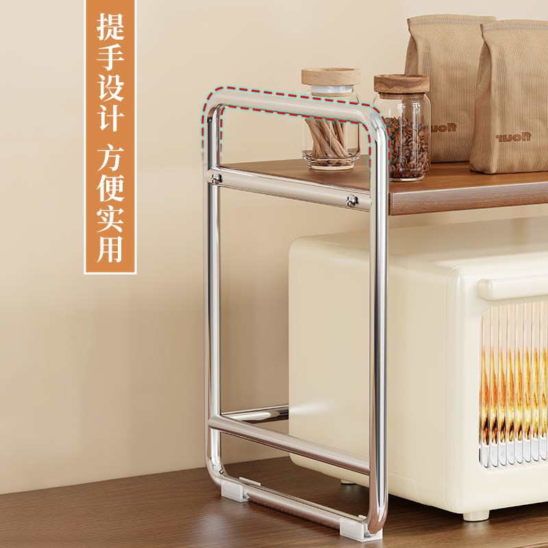 厨房置物架微波炉架子烤箱电饭煲收纳H架家用台面多功能分层整理