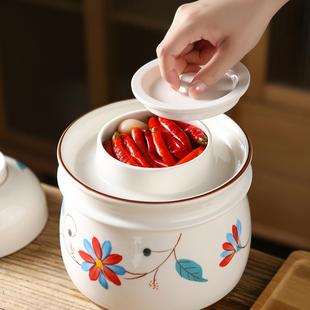 四川泡菜坛子家用腌酸菜专用罐子密封带盖陶瓷腌菜罐咸菜酸菜缸