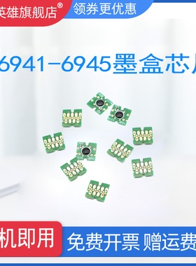 适用 爱普生T6941墨盒芯片T3200 T5200 T7200 T3270 T5270 T7270 T3270D打印机填充连供多次使用芯片英文版本