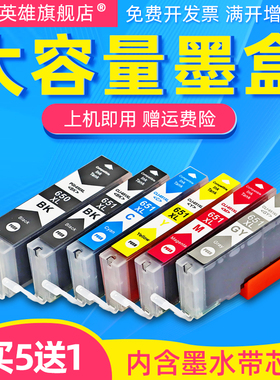 磁电英雄适用佳能PGI-650 CLI-651XL墨盒MG7160 7560 IP7260 IX6860打印机MG5560 5460 6760 mx926 726墨水盒
