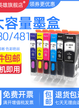 磁电英雄适用佳能TS704填充墨盒TS6140 TS9540 TS8140 TS9140 TS9541C TR7540 TR8540打印机连供墨盒PGI480/1