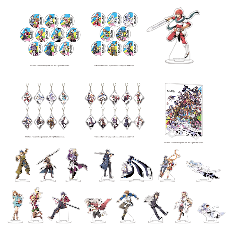 【香菜面包】预售   Falcom 40周年系列周边 徽章 钥匙扣 立牌
