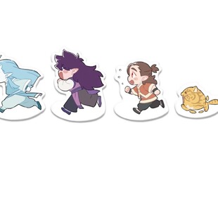 【香菜面包】预售 罗小黑战记跑跑跑跑吃吃摇摇乐立牌无限桌面粒