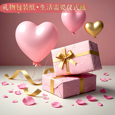 情人节礼物包装纸结婚生日礼物