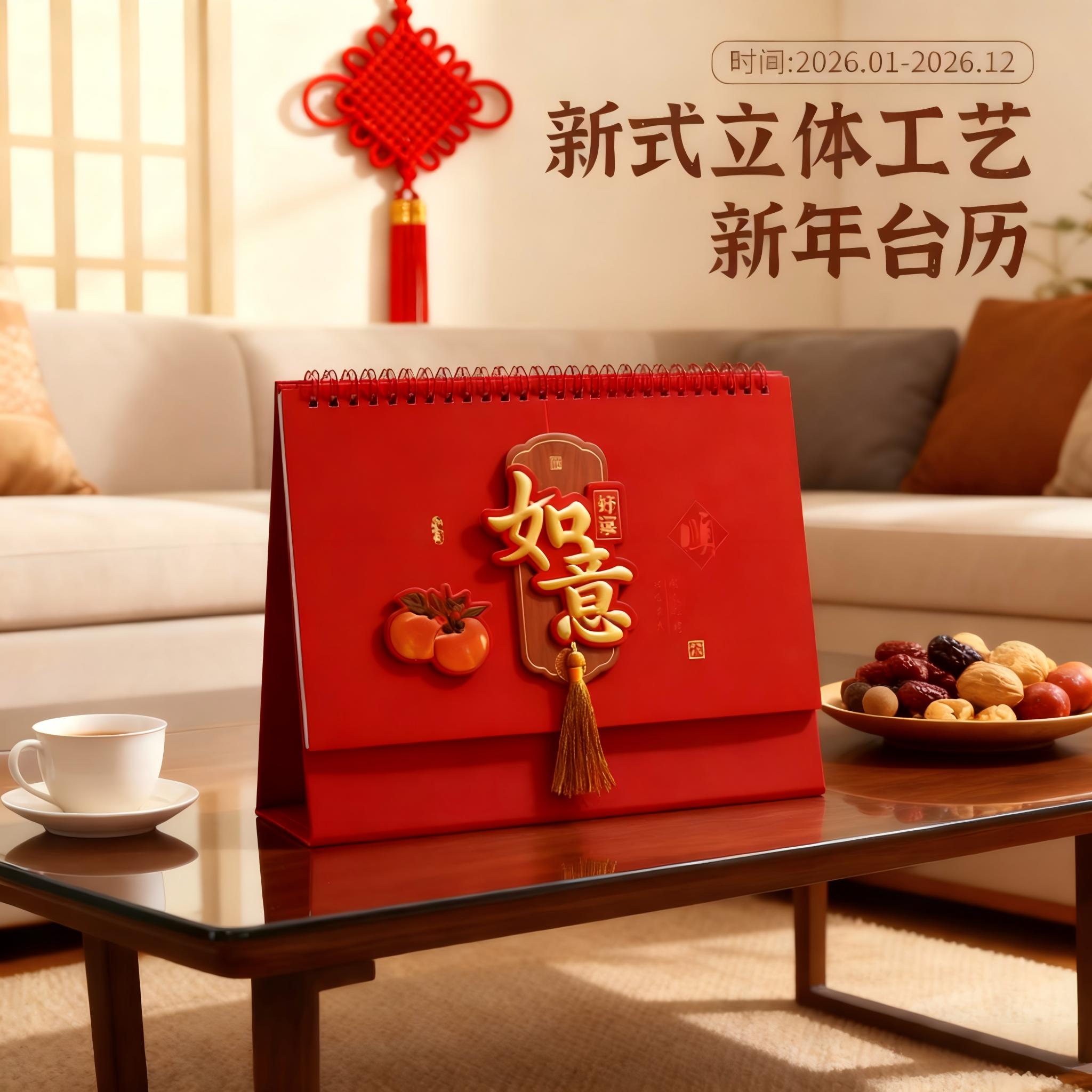 台历定制日历2026年新款中国风