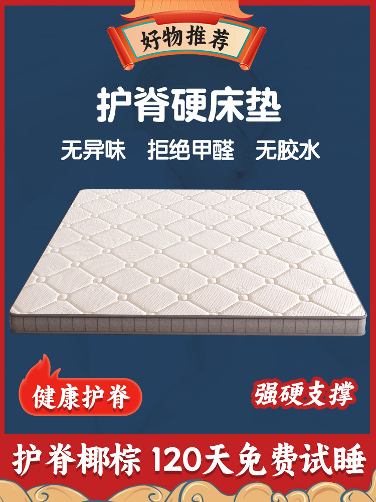 加硬床垫10公分厚椰棕床垫5cm床硬垫改变护脊椎腰硬棕垫床垫硬板
