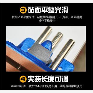 日本制造进口台钳ERON夹具铁砧夹具库存木工钳工作台小型夹钳现货