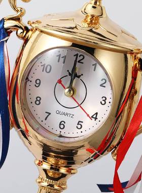 欧式奖杯闹钟学生床头定时闹铃闹表儿童小孩学习时钟节日生日礼品